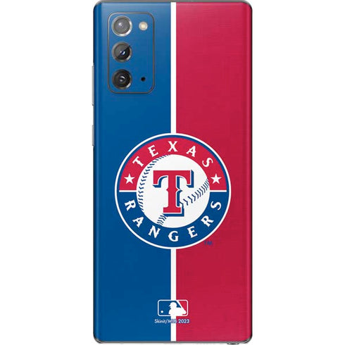 MLB Texas Rangers Split Galaxy Note20 5G Skin